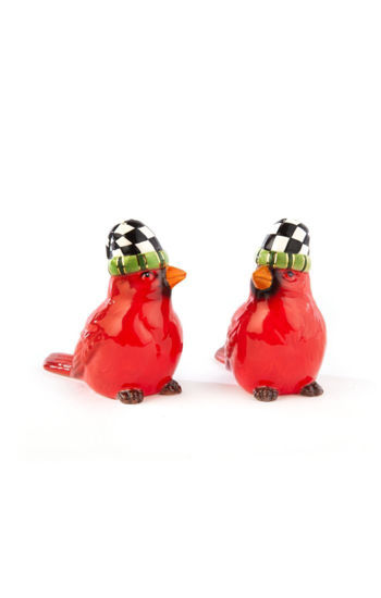 Holiday Cardinals Salt & Pepper Shaker Set