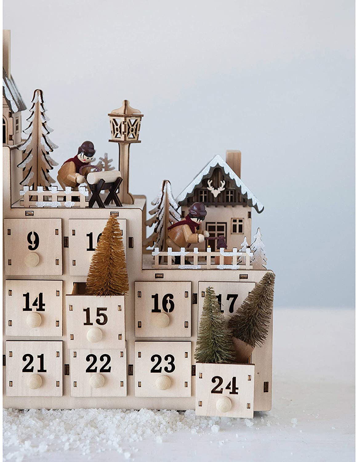 Plywood Advent Calendar by Creative Coop