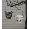 Boo & Cat Teeny Halloweenie Pail Ornaments Set by Bethany Lowe Designs