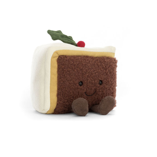 Amuseables Slice of Christmas Cake by Jellycat