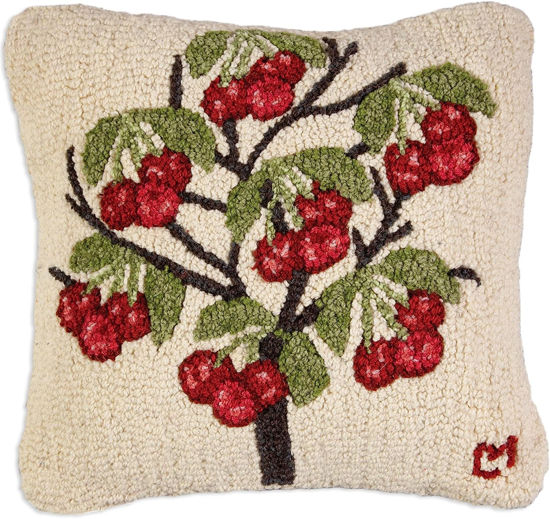 Cherry Tree Hooked Pillow by Chandler 4 Corners