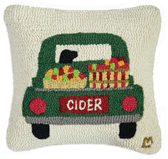 Cider Truck Hooked Pillow by Chandler 4 Corners