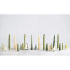 Tree Shaped Taper Candles Light Green Color Set by Creative Co-op