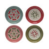 Plate with Wax Relief Pattern Set by Creative Co-op