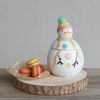 Snowman with Colorful Hat & Scarf Cookie Jar by Creative Co-op
