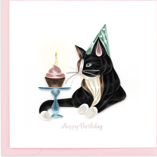 Birthday Cat Quilling Card by Quilling Card