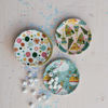 Stoneware Plates with Holiday Patterns Set by Creative Co-op