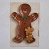 Gingerbread Man Platter with Heart Buttons by Creative Co-op
