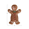 Gingerbread Man Platter with Heart Buttons by Creative Co-op