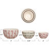 Holiday Patterned Nesting Bowls Set by Creative Co-op