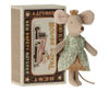 Princess Mouse, Little Sister in Matchbox - Mint by Maileg