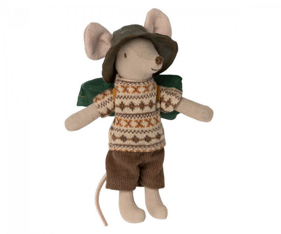 Hiker Mouse with Brown Shorts, Big Brother by Maileg