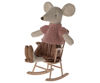 Rocking Chair, Mouse - Dark Powder by Maileg