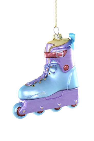 Roller Blade Ornament - Blue by Cody Foster
