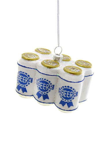 Six Pack Beer Cans Ornament by Cody Foster