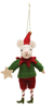 Wool Felt Mouse Elf Ornament - Star by Creative Co-op