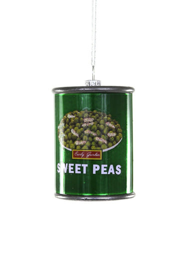 Sweet Peas Can Ornament by Cody Foster