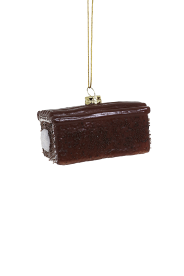 Chocolate Iced Snack Cake Ornament by Cody Foster