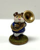 Tuba Player Mouse M-153c (Blue) by Wee Forest Folk®