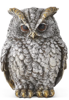 Silver and Gold Metallic Resin Owl by K & K Interiors