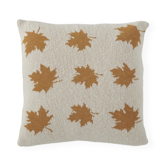 Yellow Leaves Pillow by K & K Interiors