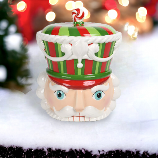 Nutcracker Head Cookie Jar by December Diamonds