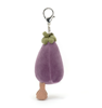 Vivacious Vegetable Eggplant Bag Charm by Jellycat