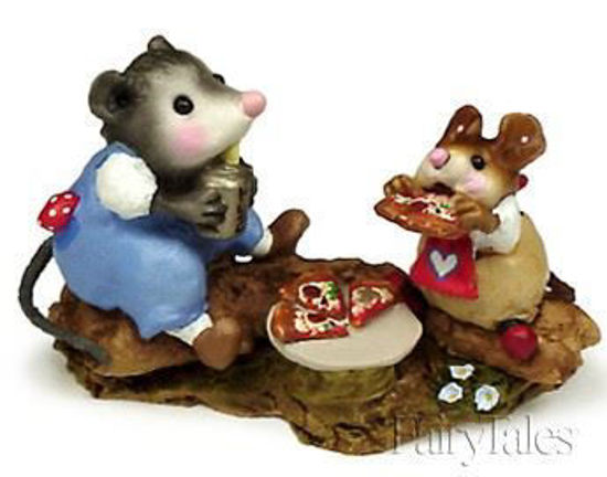 Possum's Pizza Party M-244 (Blue) by Wee Forest Folk®