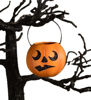 Scared Pumpkin Bucket Mini by Bethany Lowe Designs