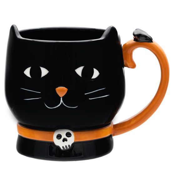 Black Cat Ceramic Mug by C.R.Gibson Signature Celebrations
