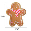 Holiday Gingerbread Die Cut Lunch Plate by C.R.Gibson Signature Celebrations