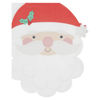 Santa Face White Lunch Napkin by C.R.Gibson Signature Celebrations