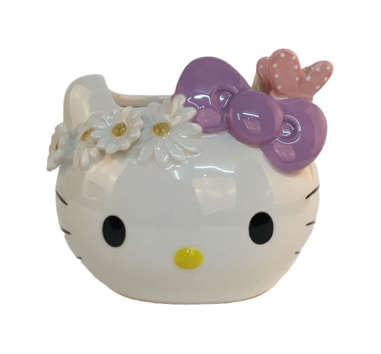 Hello Kitty Figural Head Springtime Candle Holder 21.3oz by Blue Sky Clayworks