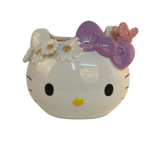 Hello Kitty Figural Head Springtime Candle Holder 13.5oz by Blue Sky Clayworks