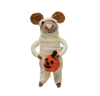 Wool Felt Mouse in Halloween Costume - Mummy by Creative Co-op