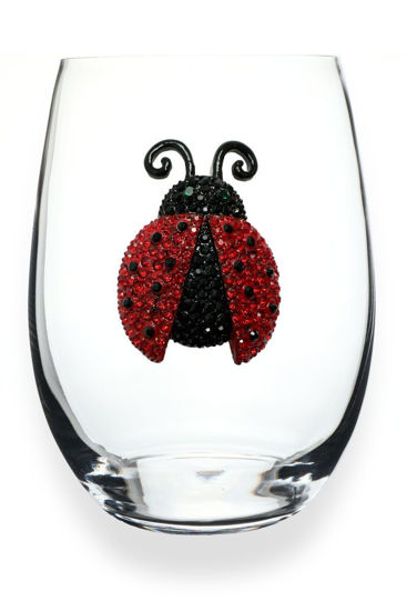 Ladybug Jeweled Glassware by The Queen's Jewel's