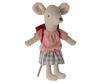 Tricycle Mouse, Big Sister - Red with Light Blue Skirt by Maileg