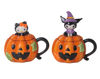 Hello Kitty and Kuromi Halloween Figural Mugs Set by Blue Sky Clayworks