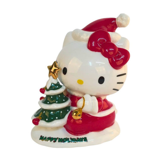 Hello Kitty Holiday with Tree Figurine by Blue Sky Clayworks