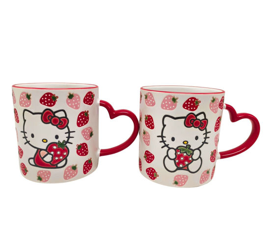 Hello Kitty Strawberry Love Mug Set (Red) by Blue Sky Clayworks