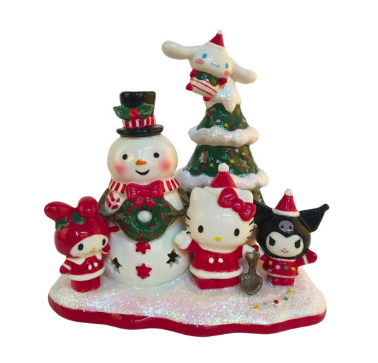 Hello Kitty and Friends Holiday Let it Snow Tealight Holder by Blue Sky Clayworks