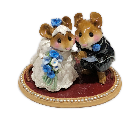 The Wedding Pair M-200 (Blue Special Custom) by Wee Forest Folk®