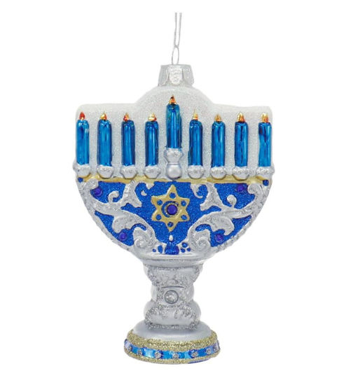 Noble Gem Happy Hanukkah Ornament by Kurt S. Adler