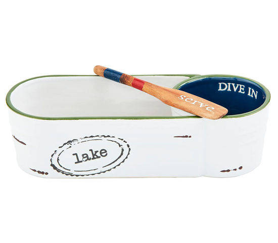 Dive in Small Chip and Dip Set by Mudpie