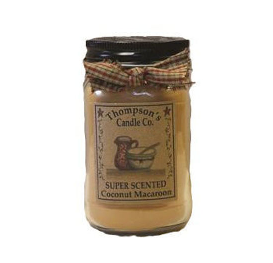 Coconut Macaroon Small Mason Jar Candle by Thompson's Candles Co
