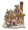 Hello Kitty and Friends Holiday Gingerbread Candle House with Gold Accents by Blue Sky Clayworks