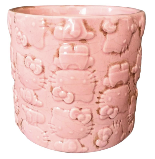 Hello Kitty Poses Pink Planter by Blue Sky Clayworks